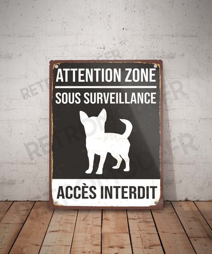 Plaque métal vintage - , accès