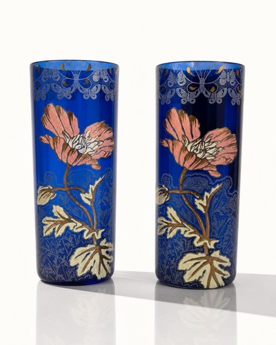 Paire vases rouleau - de,