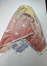 Jean Michel Folon Silk Scarf Bird in Flight Ombre Square