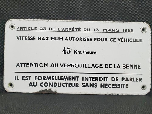 Ancienne plaque tôle - plaque, ou