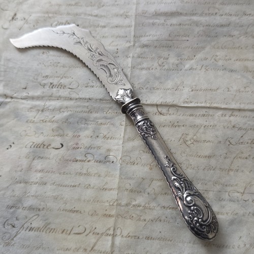 Rare couteau glace argent - couteau, a