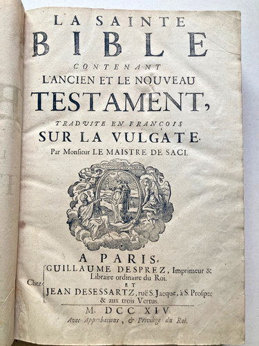 Sainte bible 1714 - sainte,