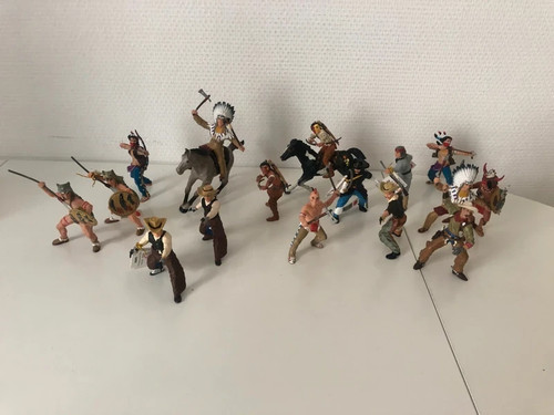 Figurines indiens cow boy - indiens, et