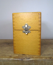 BOITE FICHE BOIS ANCIENNE