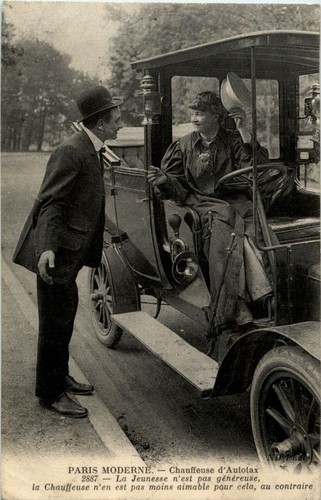 Paris chauffeuse d autotax - chauffeuse,