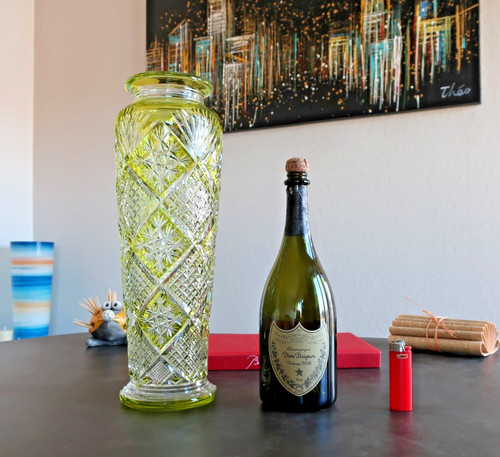 Cristal baccarat vase taillé - baccarat,,