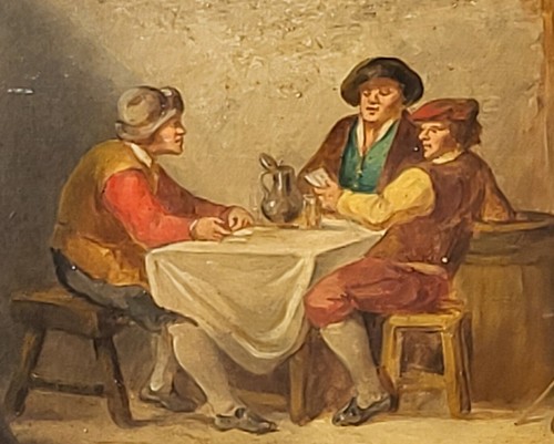 Signed antique paintings - antique,