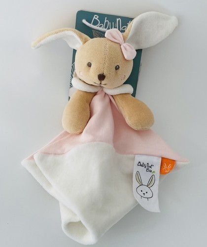 Doudou plat mouchoir lapin - plat,