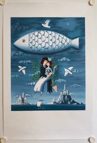 Affiche raymond peynet - peynet, le