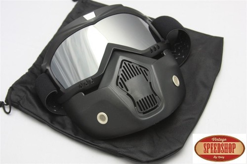 Masque chrome casque jet - chrome,