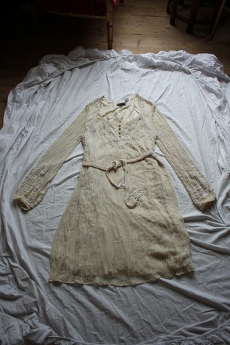 Antik batik robe crème perles - robe,
