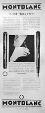 1928 MONTBLANC EBONITE VETABLE FRAME PRESS ADVERTISEMENT