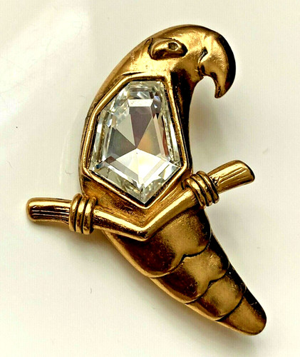 Broche art déco perroquet - broche,