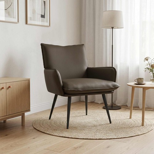 Fauteuil simili cuir salon - fauteuil, de