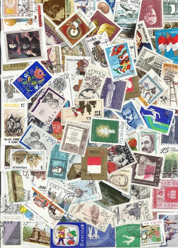 Pologne 100 timbres voir - timbres,