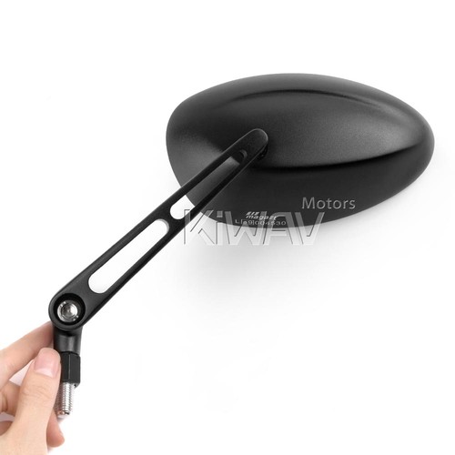 Rétroviseur convex ovale noir - rétroviseur,