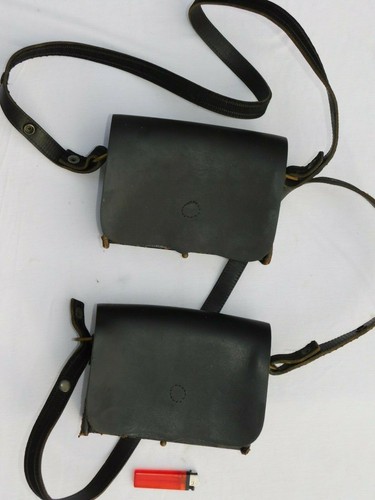 Ancienne giberne cuir garde - 1,