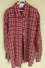 Chemisier Bordeaux Blanc -