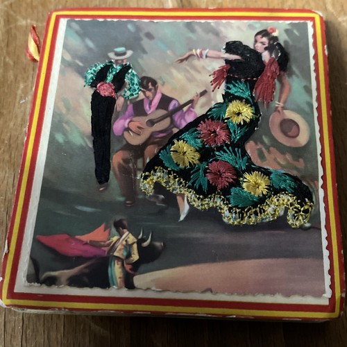 Antique spanish matchbox - antique,