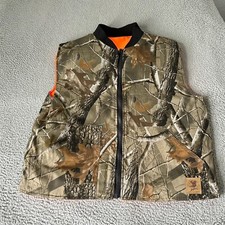 Bob Allen Vest Adult Large Camouflage Camo Puffer Reversible Hunting Realtree