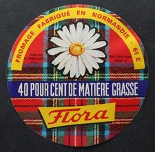 Etiquette fromage FLORA Marguerite fleur 4
