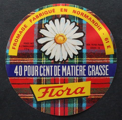 Etiquette fromage flora - fromage,