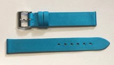 BRACELET POUR MONTRE VAN CLEEF & ARPELS SATIN BLEU DE 14 MM LARGEUR @ STRAP NEUF