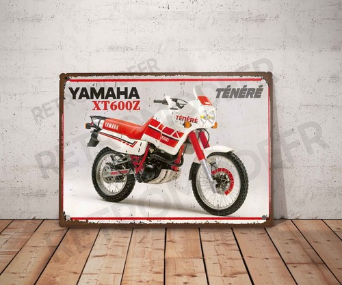 Plaque métal vintage yamaha - métal,