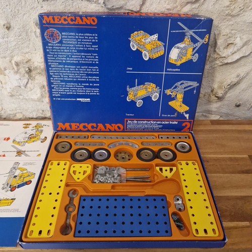 Boite meccano bleue avec - n°2,