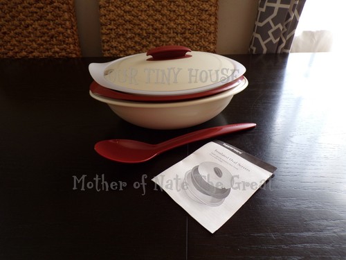 Tupperware new oval insulated - new,