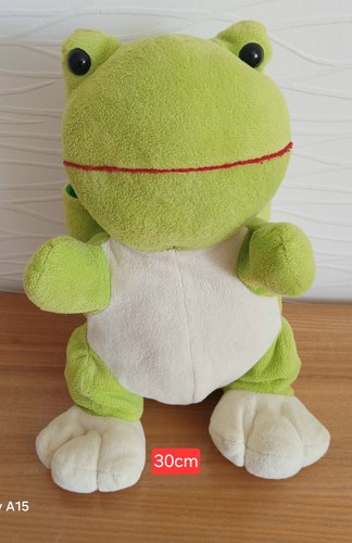 Peluche grenouille verte - peluche, cm