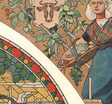1900 Lithographie Art nouveau