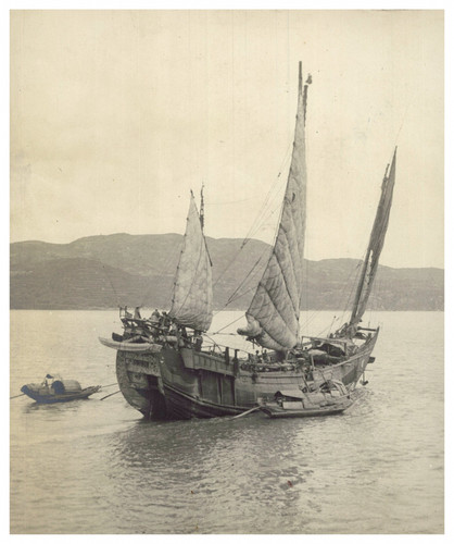 Asie jonque tirage vintage - asie,,