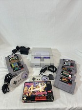 Super Nintendo With Games Magic Sword Tmnt & More Tested Works!!!!