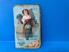 BARBER CALENDAR PERFUMERY L'AVENIR AUX FLEURS 1912.