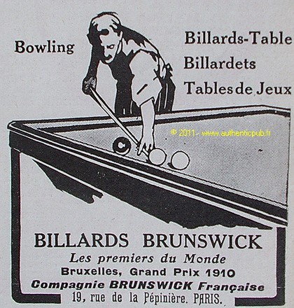 Advertisement billiard - advertisement,