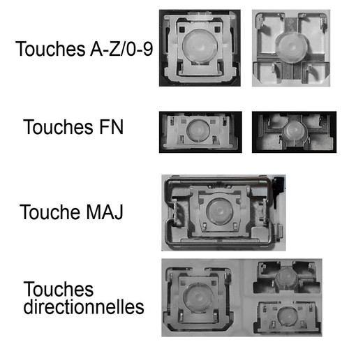Touche clavier français - de,