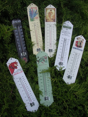 Plaque emaillee thermometre - emaillee,