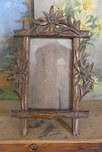 Cadre ancien bois - cadre, sculpté