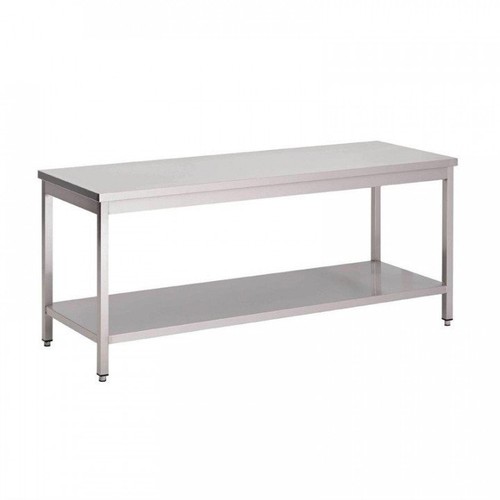 Table inox avec - , étagère
