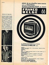 ADVERTISING 1965 FRANCO-BELGIAN super convector