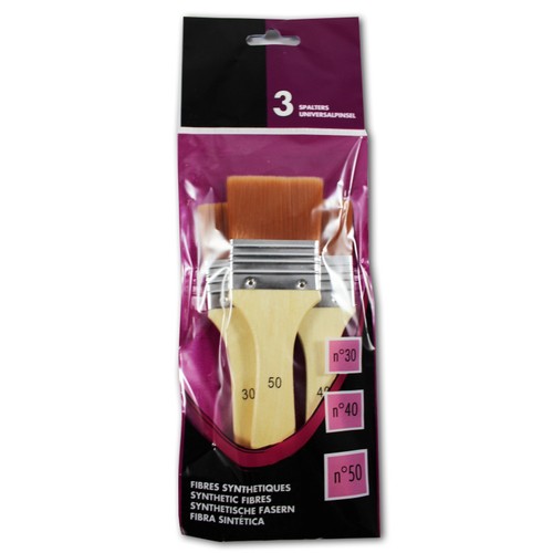 Pinceaux plat fibres - 3,
