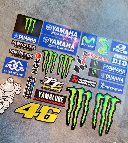 Autocollant yamaha monster - yamaha,