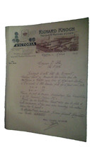 Paris Facture de 1908 Ruchard Knoch fabrique de machines à coudre Victoria