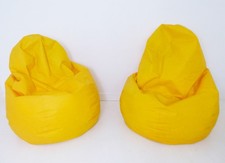 STUNNING PAIR OF PLASTIC RON ARAD MEMO INFLATABLE BEANBAG LOUNGE CHAIRS - 1999
