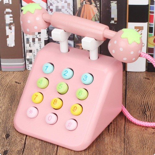 Téléphone jouet bois - téléphone,