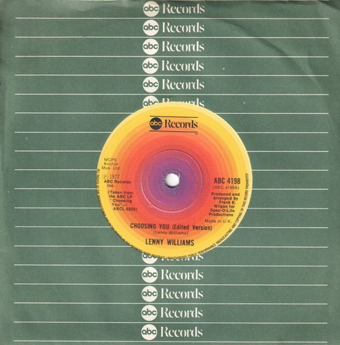 Lenny williams choosing you - williams, 7"