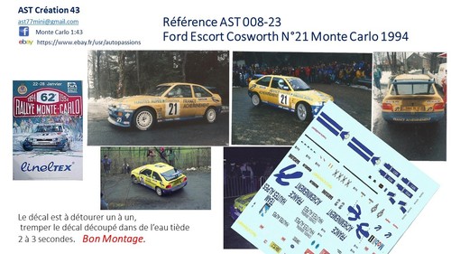 New decal ford escort - decal,