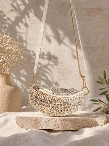 Sac banane crochet - banane, au
