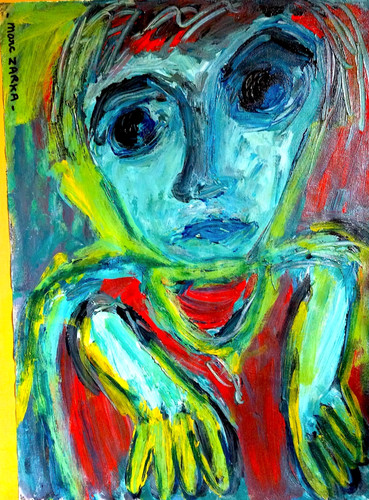 Tableau 70x50cm portrait art
